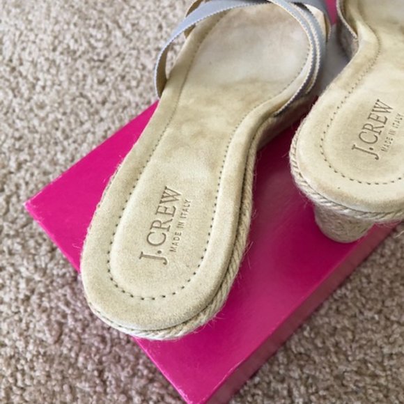 J. Crew Caribe Espadrille Size 11 Mineral Gray - Picture 2 of 10